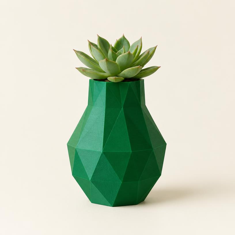 Vaso Geométrico Facetado